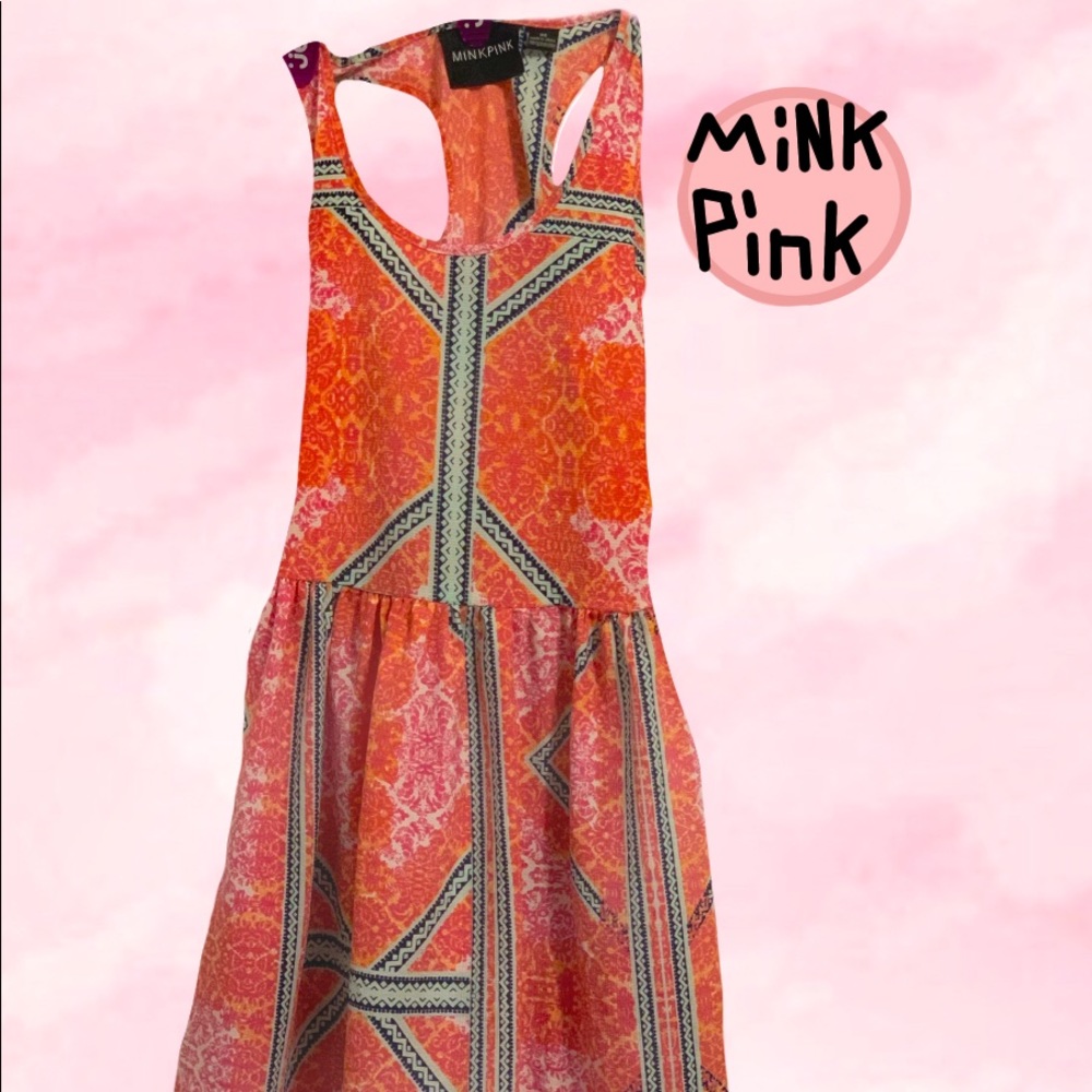XS MinkPink Knee-Length Sleeveless Dress